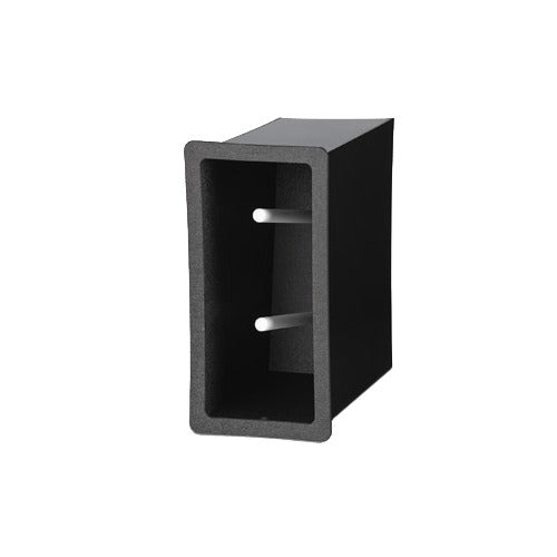 Vollrath FMDL-2V Flush Mount Lid Holder, 2 Stack Dome Lids, 6-3/4"W x 12"D x 13-3/8"H, Black Plastic