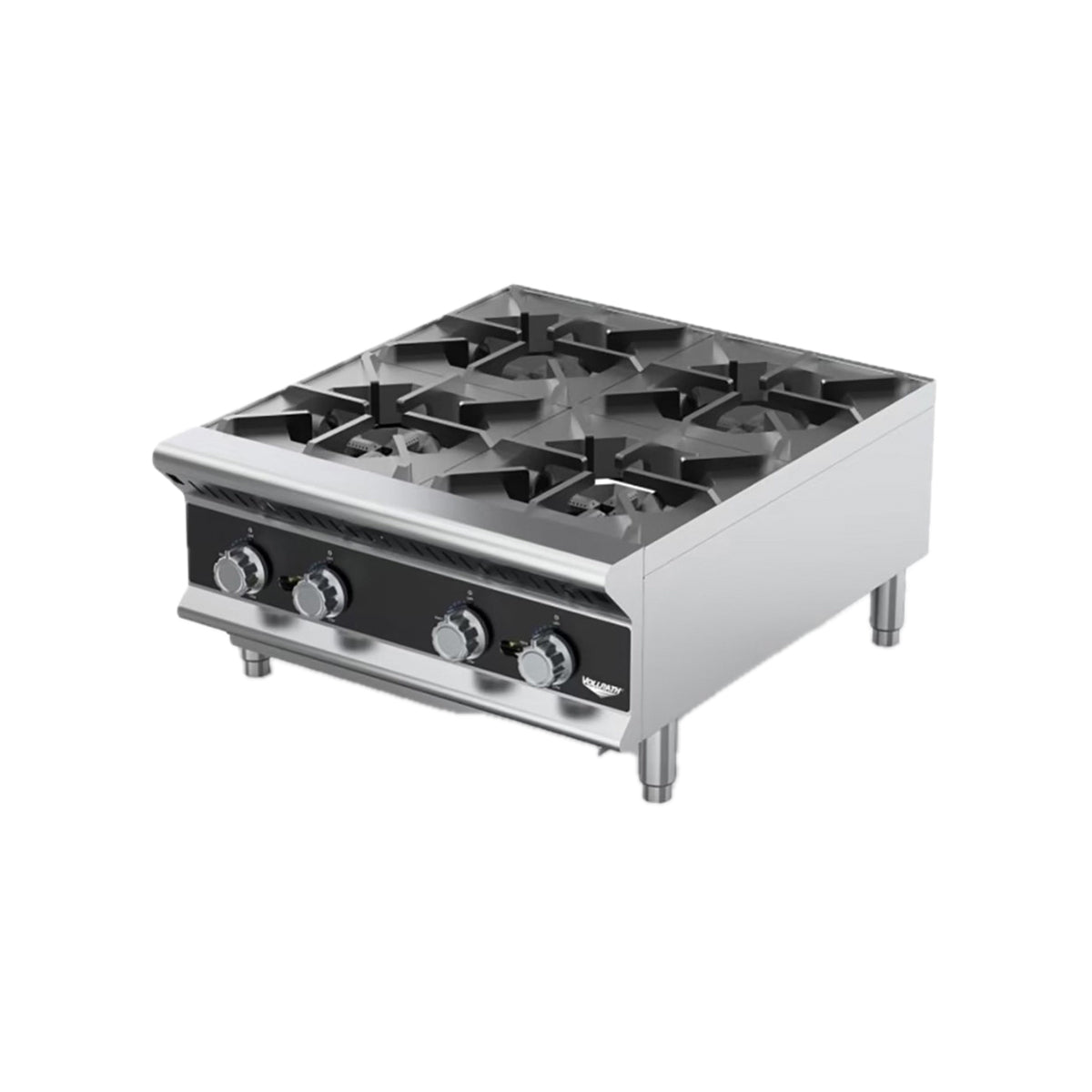 Vollrath HPG4-24 24" Countertop Gas Hotplate with (4) Burners, Manual Controls, 104.000 BTU