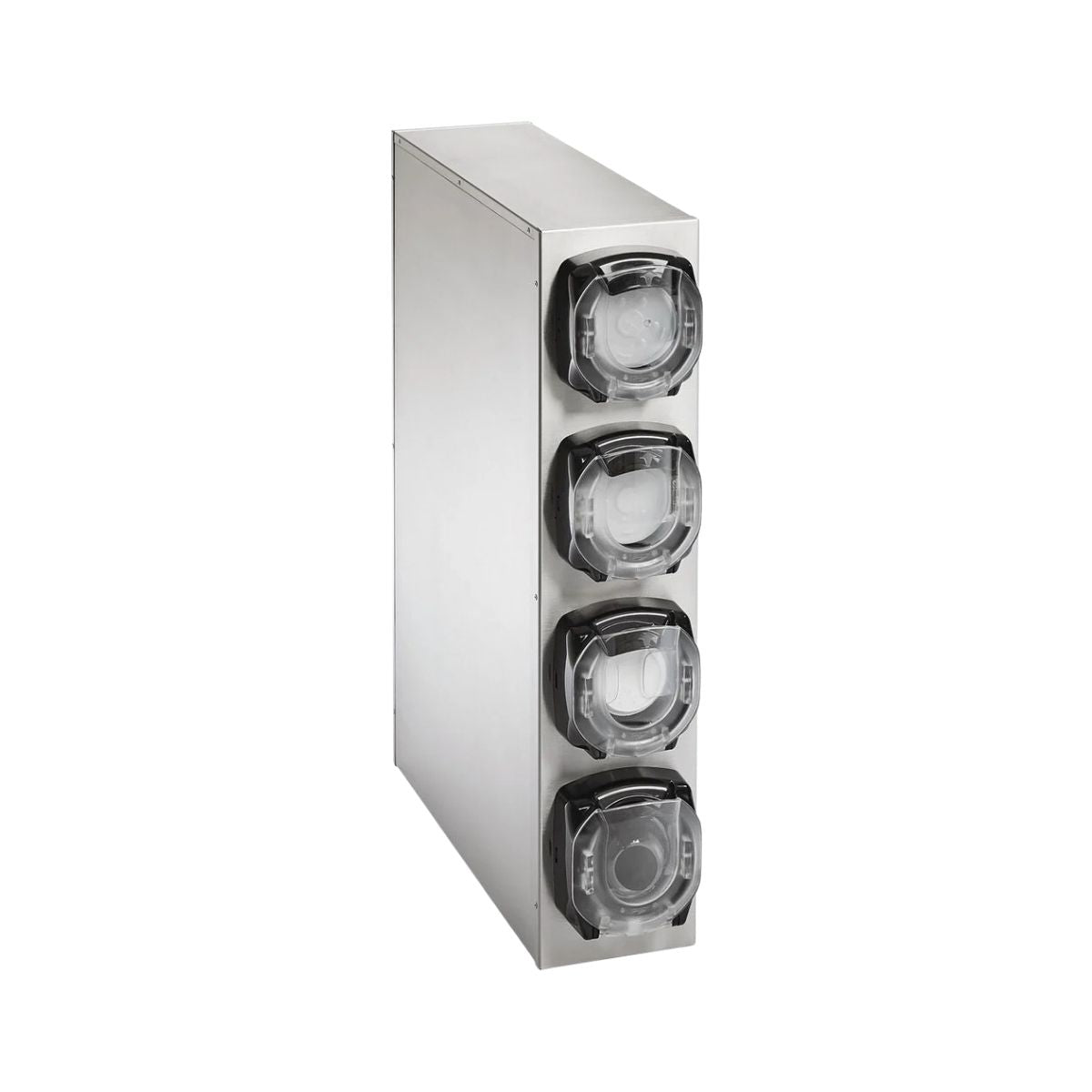 Vollrath K58824 LidSaver3 4-Compartment Steel Lid Dispenser, 7-1/8" W x 23-3/8" D x 31-5/8" H