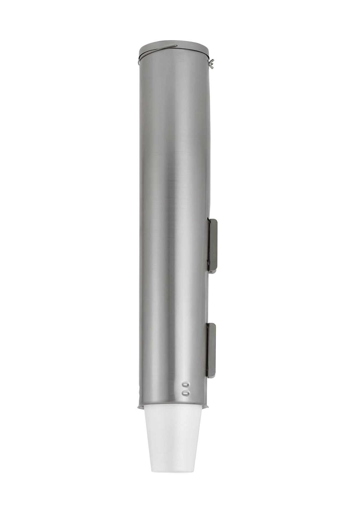 Vollrath PLC-4 Gravity Feed Cup Dispenser, 1 Sleeve, 26-7/8"W x 5-1/5"D, Stainless Steel, Wall Mount