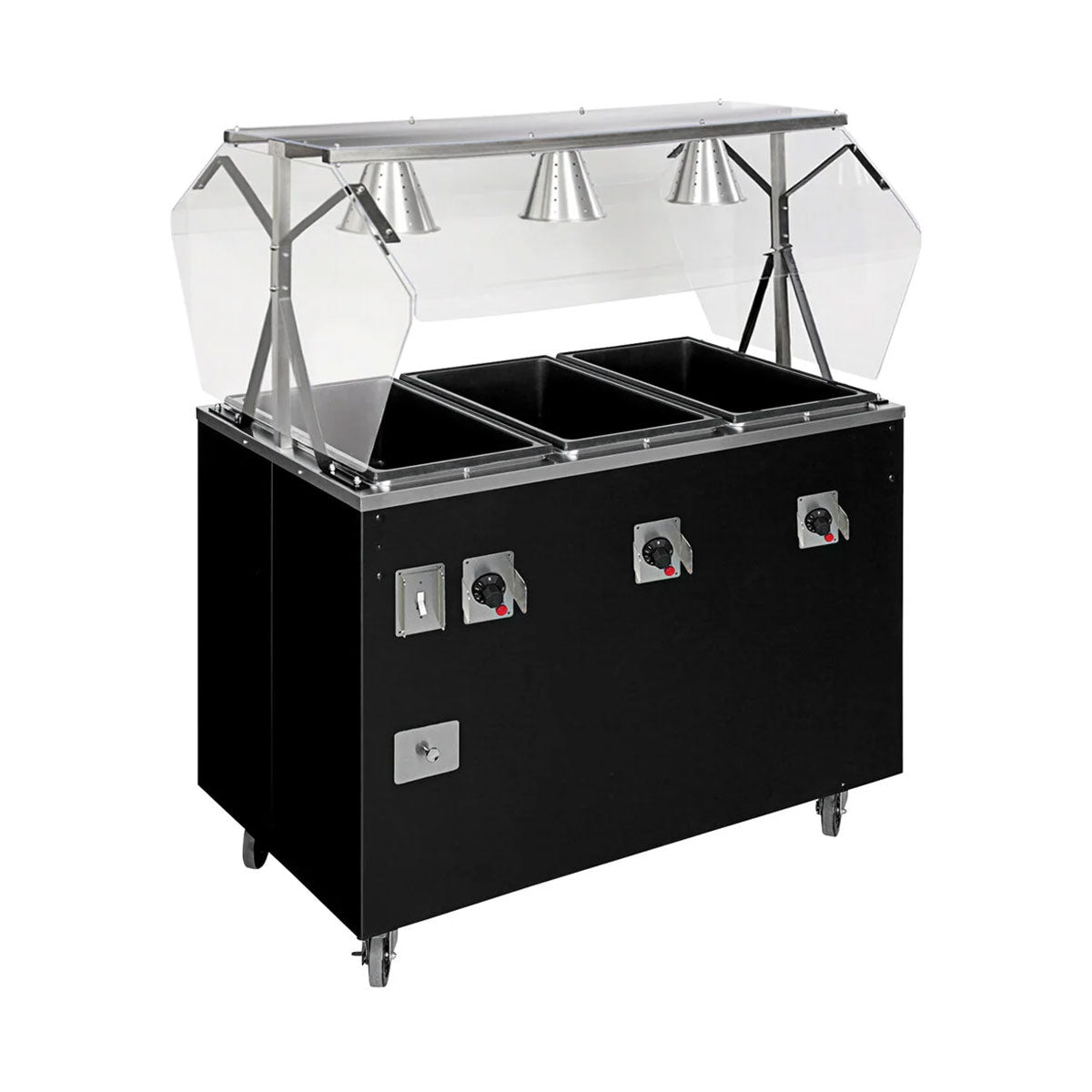 Vollrath T38710 60" 2-Series Affordable Portable (4) Sealed Well Hot Food Station Deluxe