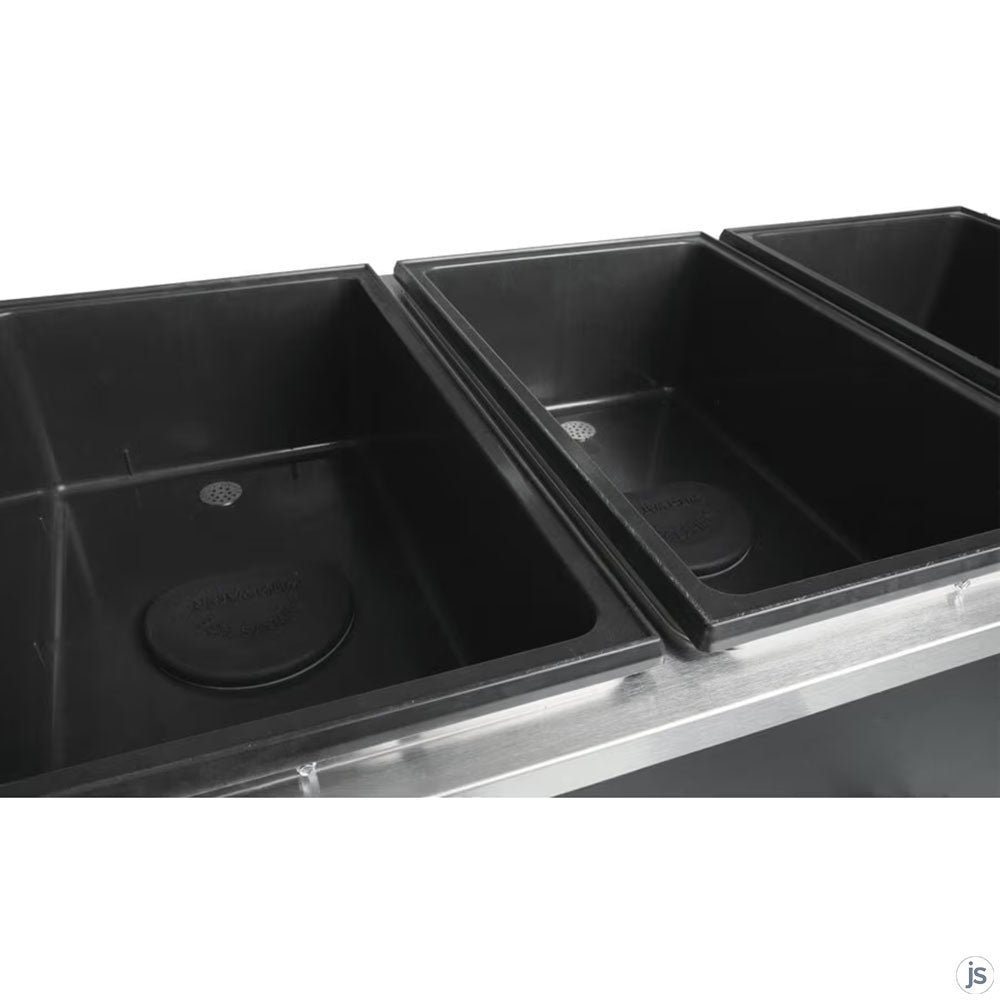 Vollrath T3871260 60" 2-Series Affordable Portable (4) Sealed Well Hot Food Station Deluxe