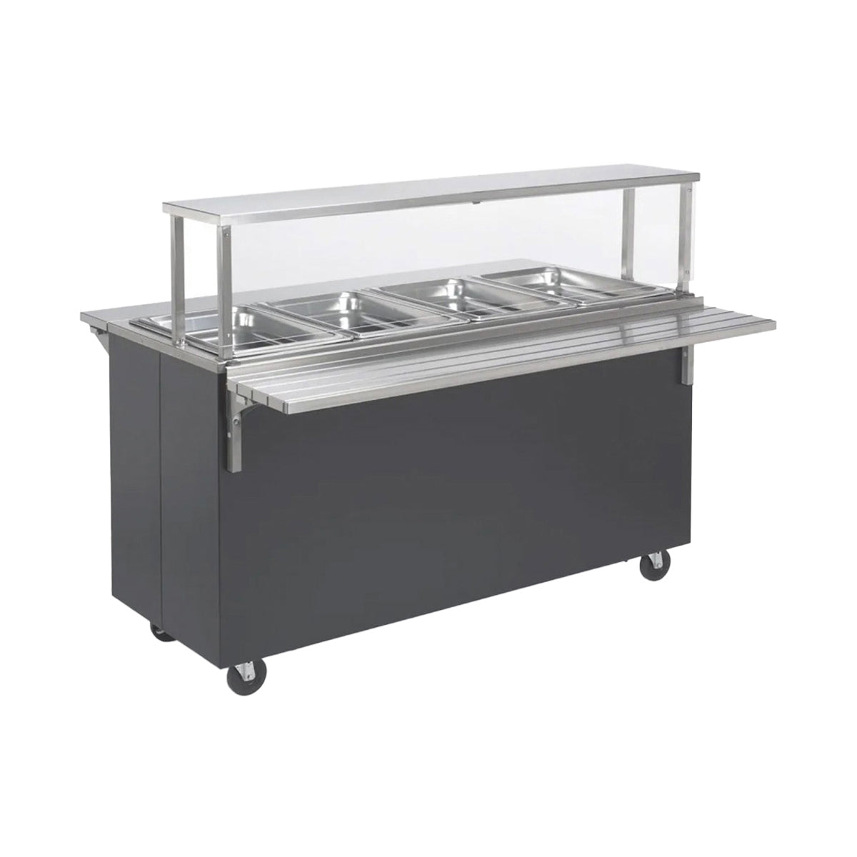 Vollrath T399482 60" 2-Series Affordable Portable (4) Sealed Well Hot Food Station Deluxe