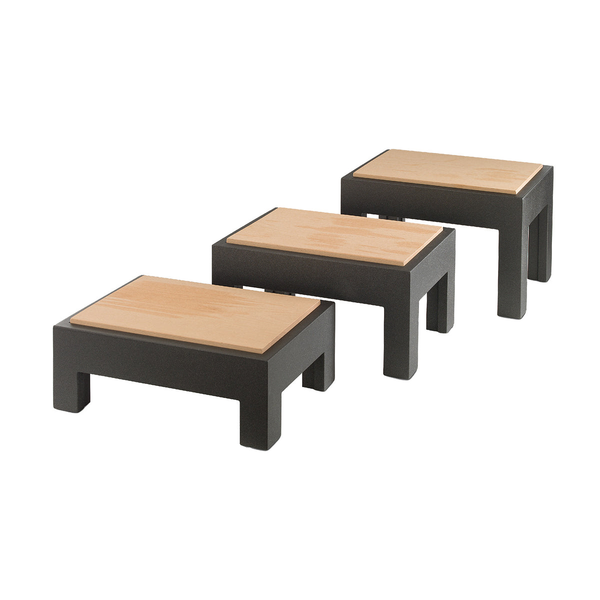 Vollrath V904820 Cubic Display Cutting Board Table, Medium, 12-3/4"W x 8-5/8"D x 6-1/2"H, Wood