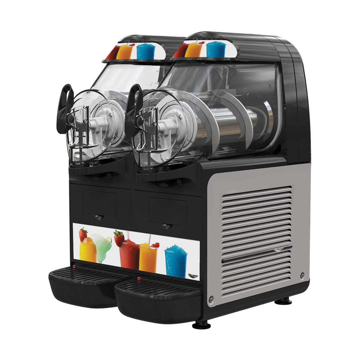 Vollrath VCBA128-37 Bowl Type Frozen Beverage Granita Machine w/1.6 gal - 560W/120V - Double