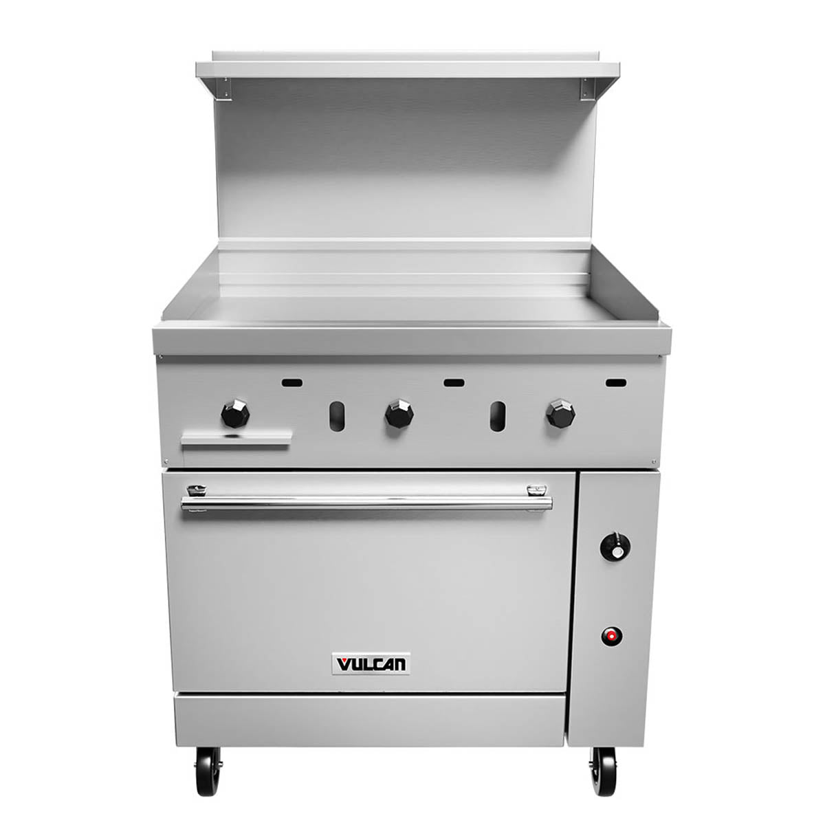 Vulcan 36C-36GT 36-Inch Commercial Gas Range — Convection Oven, Thermostatic Control