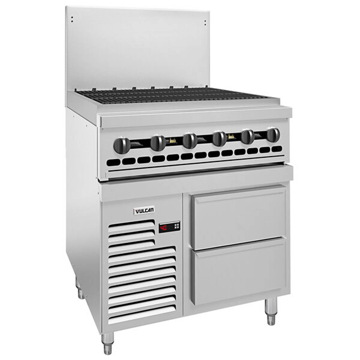 Vulcan 36R-36CBN 36.07-Inch Commercial Gas Range — Manual Control, Natural Gas