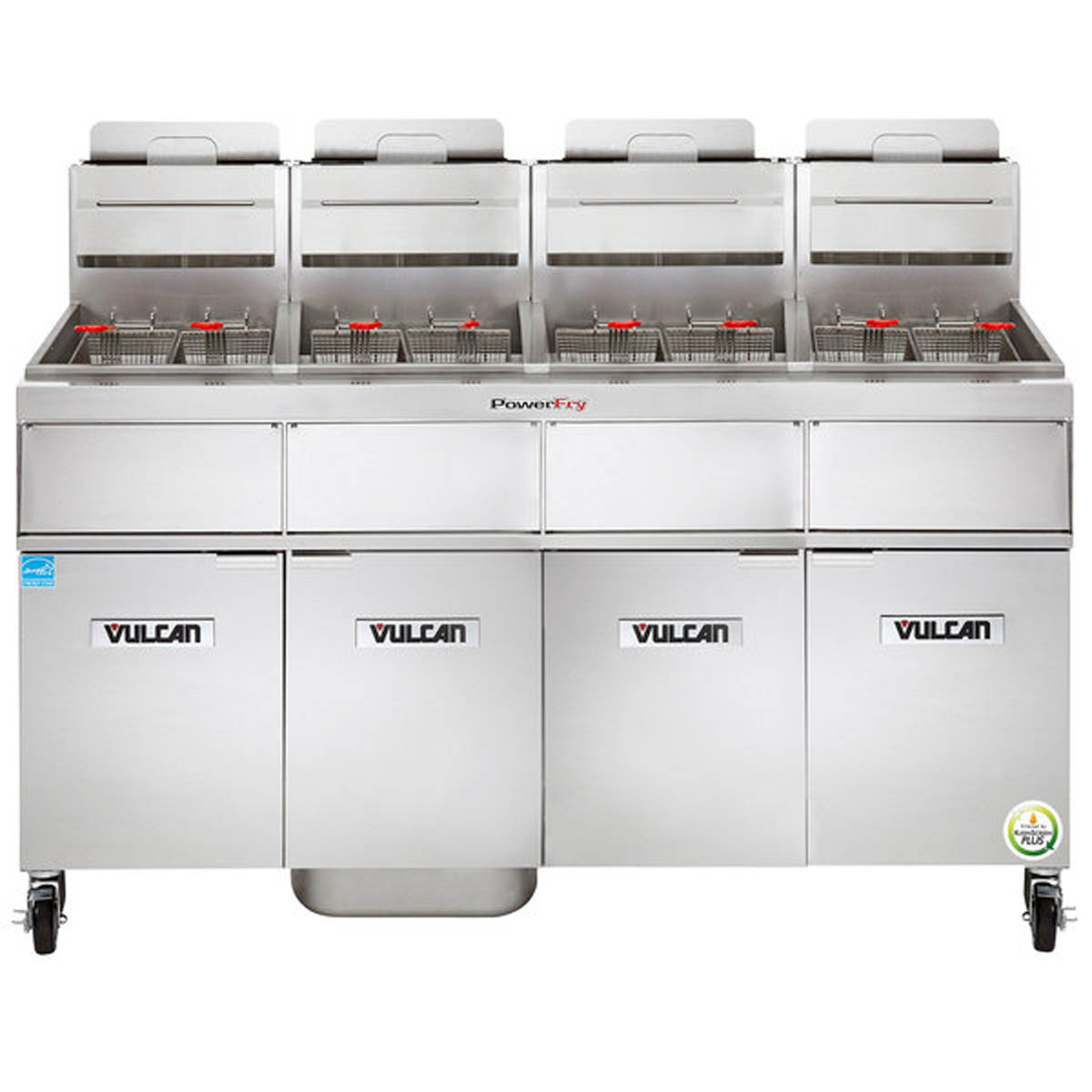 Vulcan 4TR85AF 84-Inch 340-lb Commercial Gas Fryer — Solid State Controls, Ng Or Lp