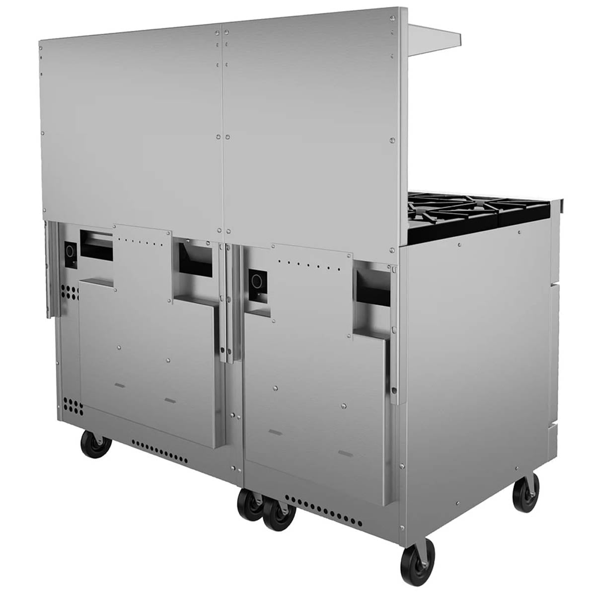 Vulcan 60SC-6B24GT 60-Inch Commercial Gas Range — 6 Burners, Standard & Convection Oven, Thermostatic Control