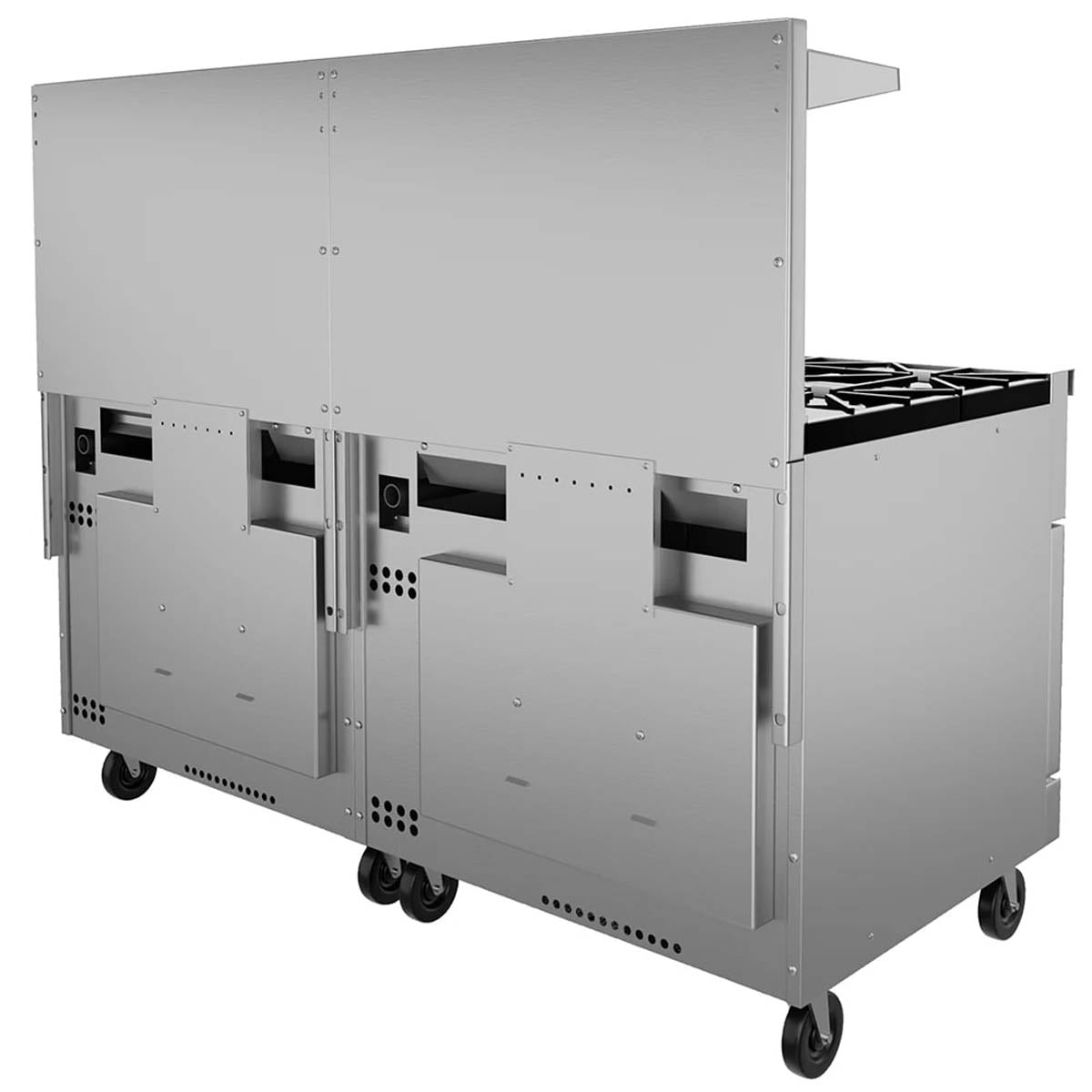 Vulcan 72RS-6B36GT 72-Inch Commercial Gas Range — 6 Burners, Standard Oven, Manual Control