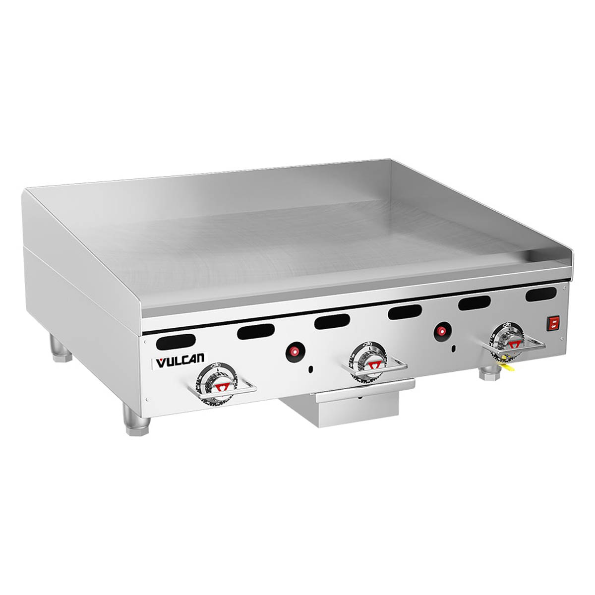 Vulcan 936RX-30 36-Inch Commercial Gas Griddle — 3 Burners, Snap-Action Thermostatic Controls