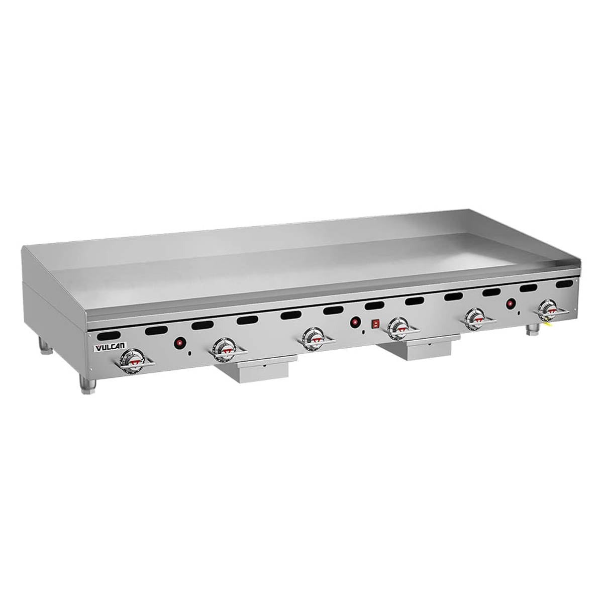 Vulcan 972RX-30 72-Inch Commercial Gas Griddle — 6 Burners, Snap-Action Thermostatic Controls
