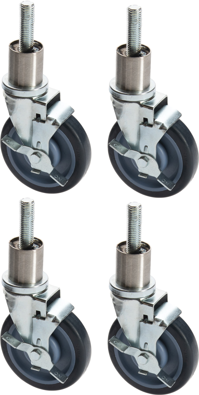 Vulcan CASTERS BP Set of 4 Adjustable Casters - 2 Locking