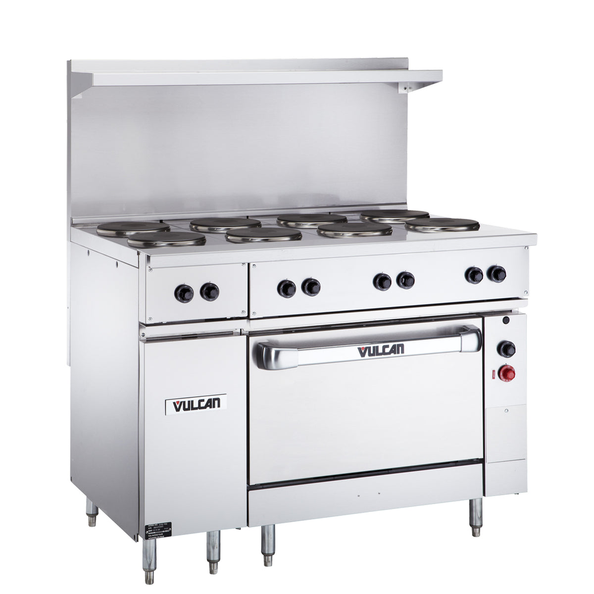 Vulcan EV48S-4HT240 48-Inch Commercial Electric Range — Standard Oven, 240V