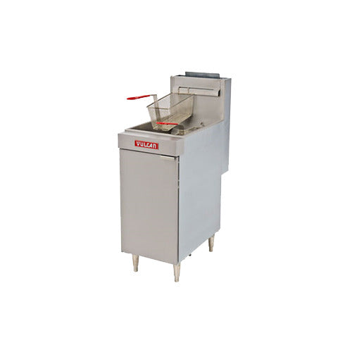 Vulcan LG400 15.5-Inch Commercial Gas Fryer — Millivolt Controls