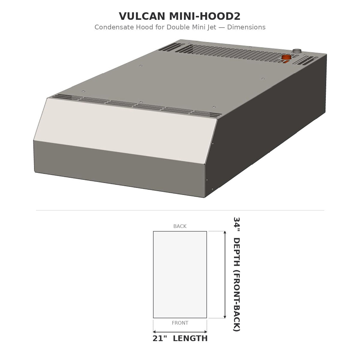 Vulcan MINI-HOOD2 Steam Condensate Hood