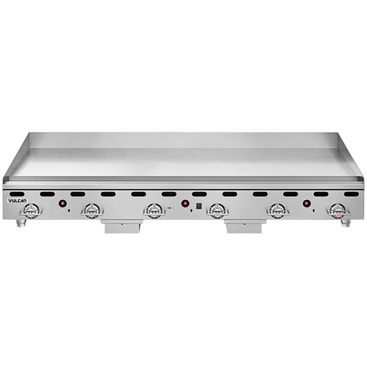 Vulcan MSA72-30 72-Inch Commercial Gas Griddle — 6 Burners, Snap-Action Thermostatic Controls