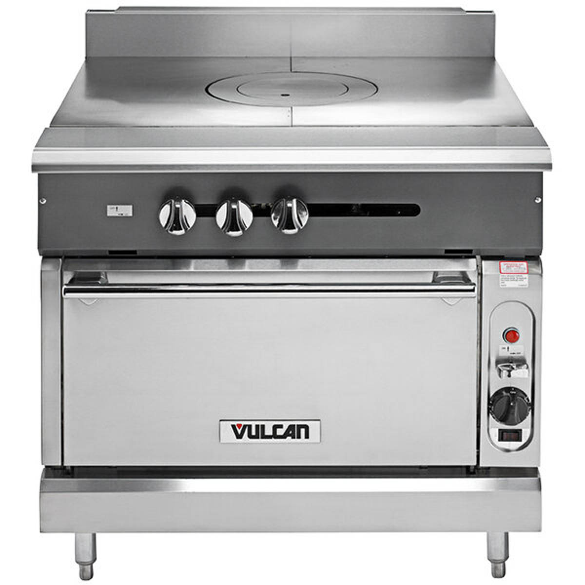 Vulcan V1FT36S 36-Inch Commercial Gas Range — Standard Oven, Manual Control