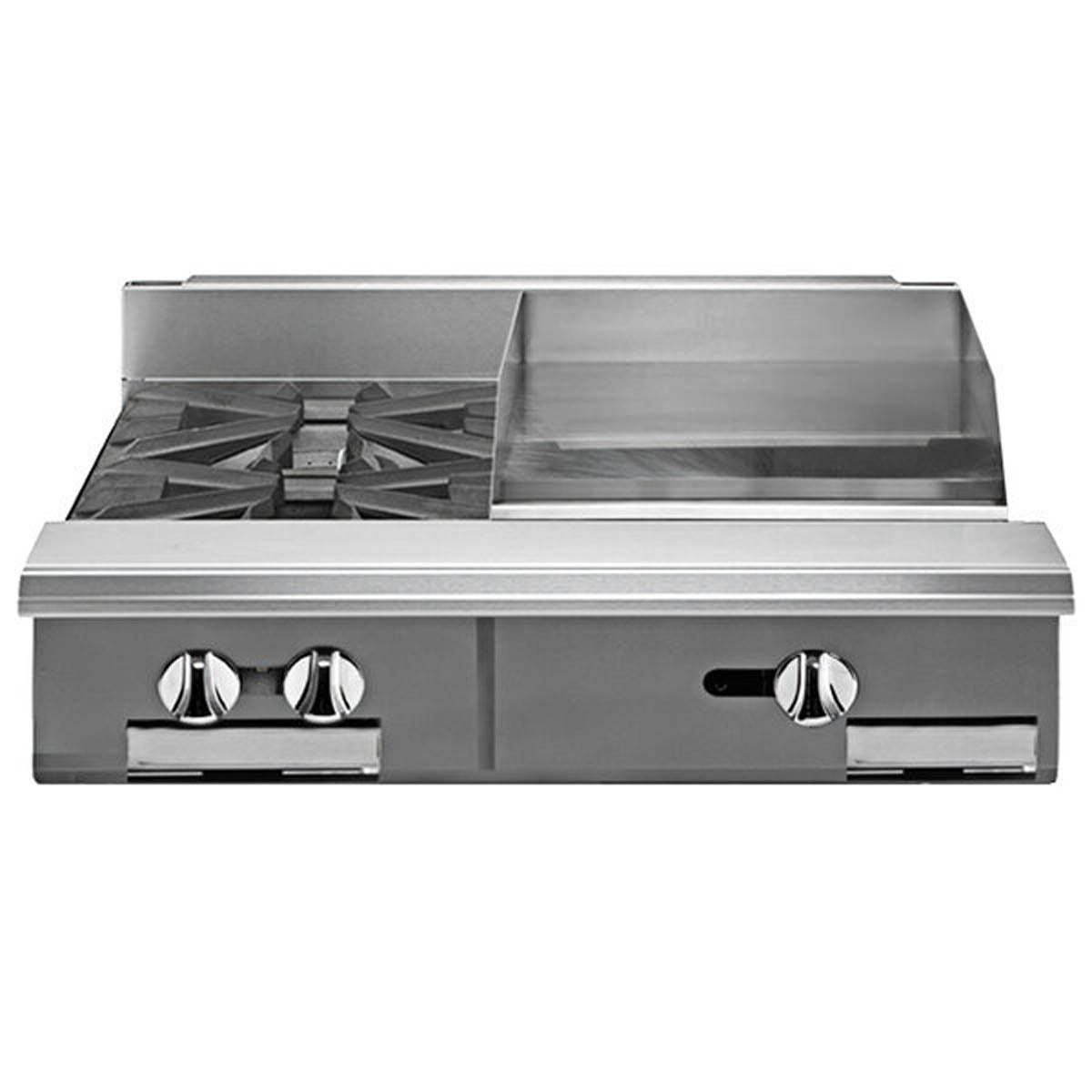 Vulcan V2BG8T 36-Inch Commercial Gas Range — 2 Burners, Thermostatic Control