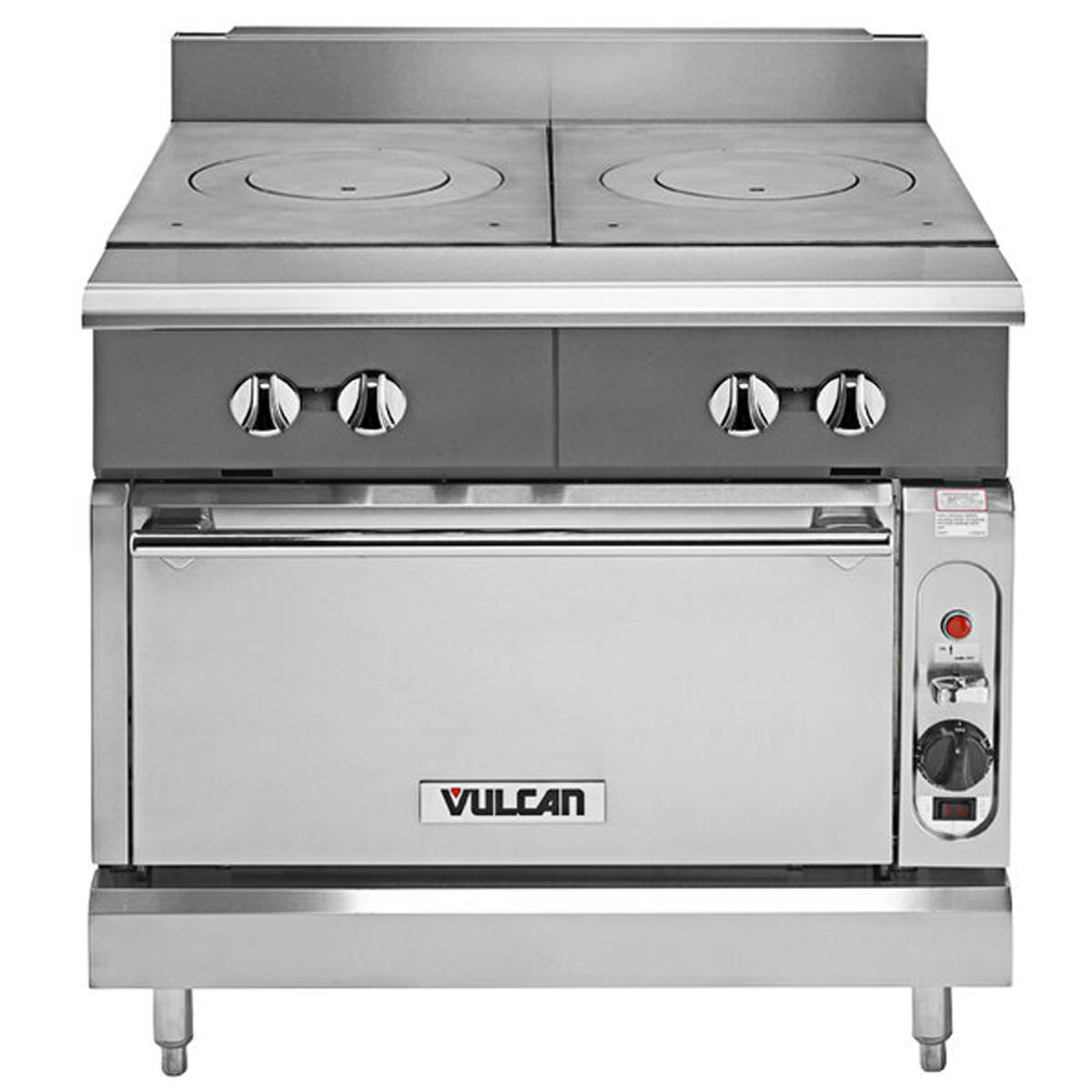Vulcan V2FT36C 36-Inch Commercial Gas Range — Convection Oven, Manual Control