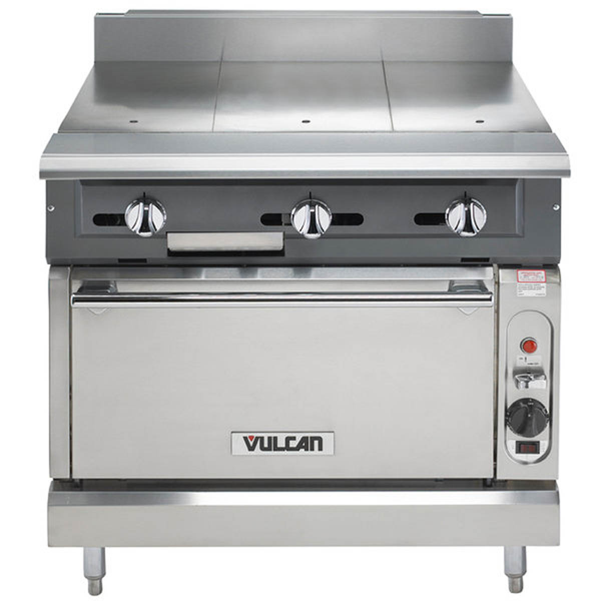 Vulcan V336HS 36-Inch Commercial Gas Range — Standard Oven, Manual Control