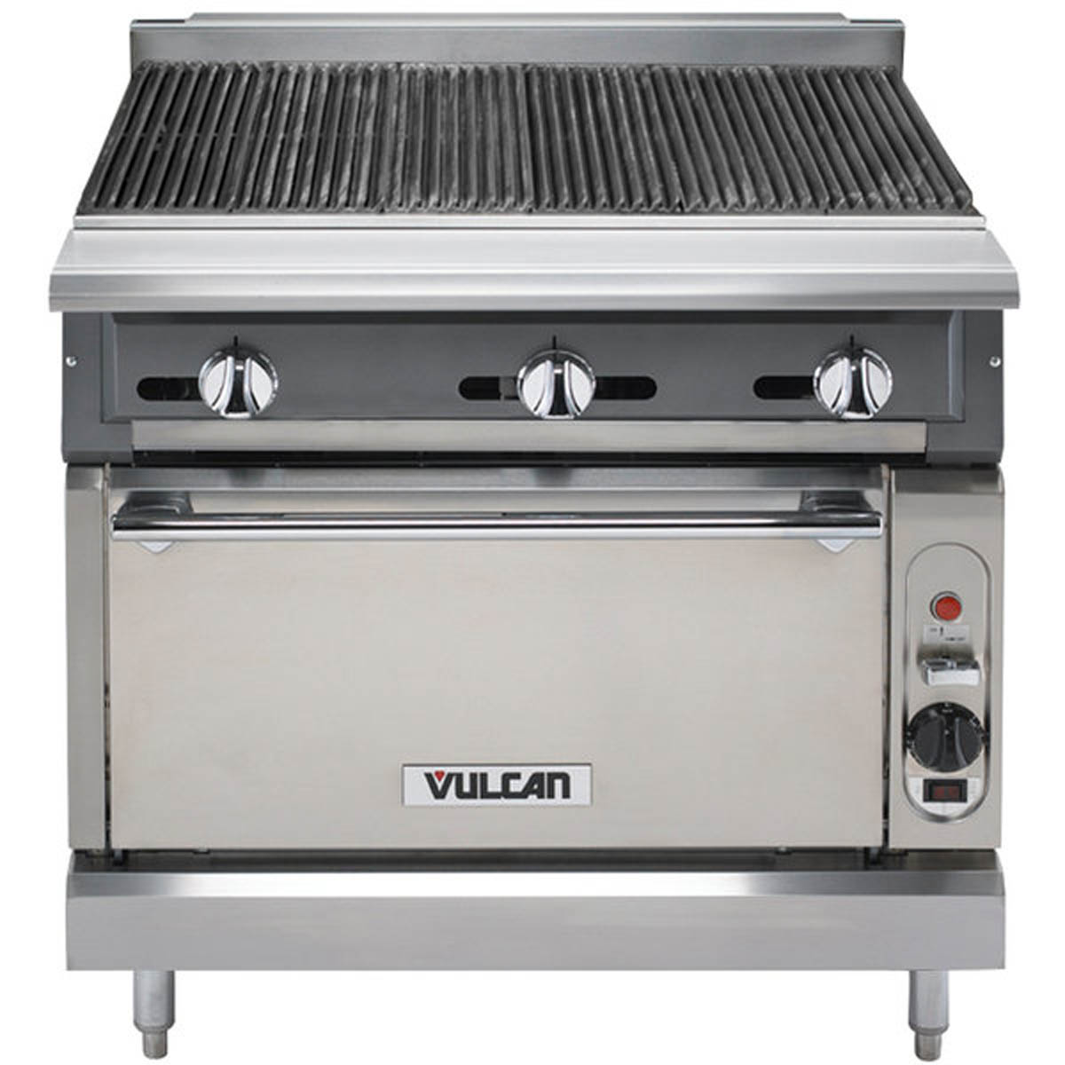 Vulcan VCBB36S 36-Inch Commercial Gas Range — Standard Oven, Manual Control