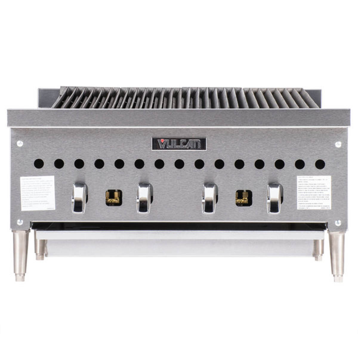 Vulcan VCCB25 25.25-Inch Commercial Gas Charbroiler — 4 Burners, Infinite Control