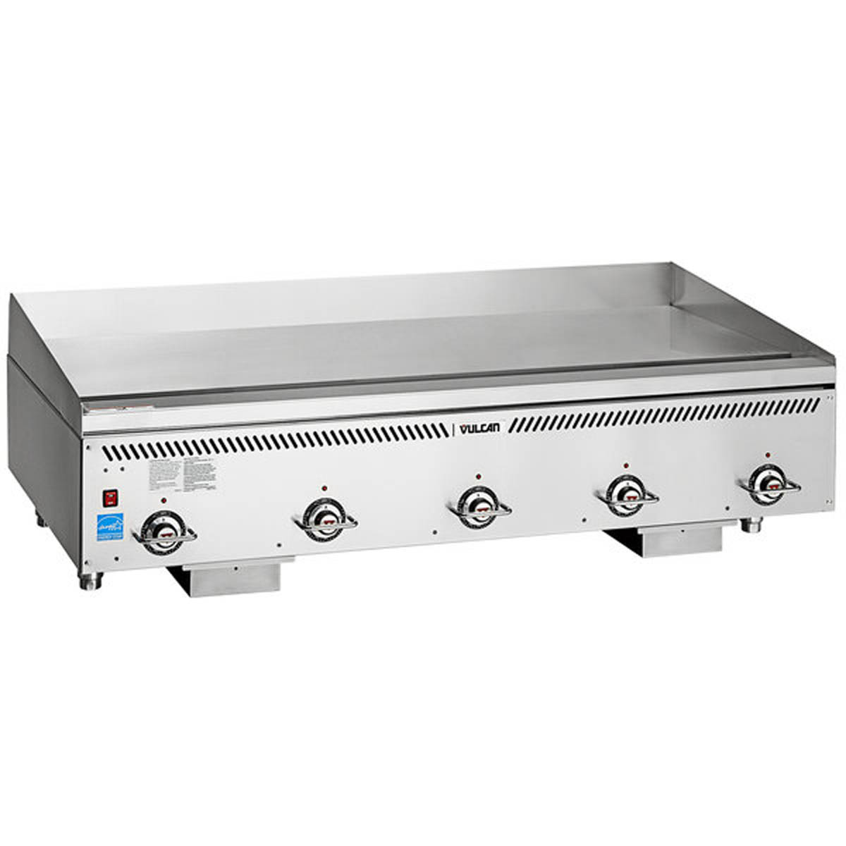 Vulcan VCCG60-AR 60-Inch Commercial Gas Griddle — 5 Burners, Thermostat / Solid State Controls