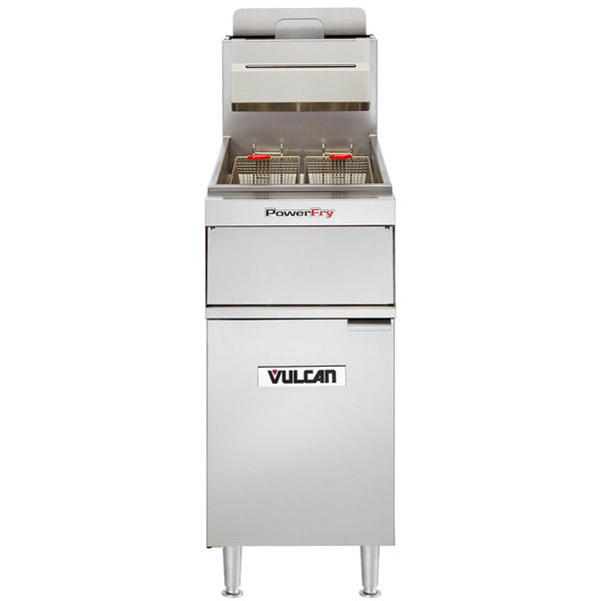 Vulcan VFRY18 18-Inch 45-50-lb Commercial Gas Fryer — Solid State Controls, Ng Or Lp