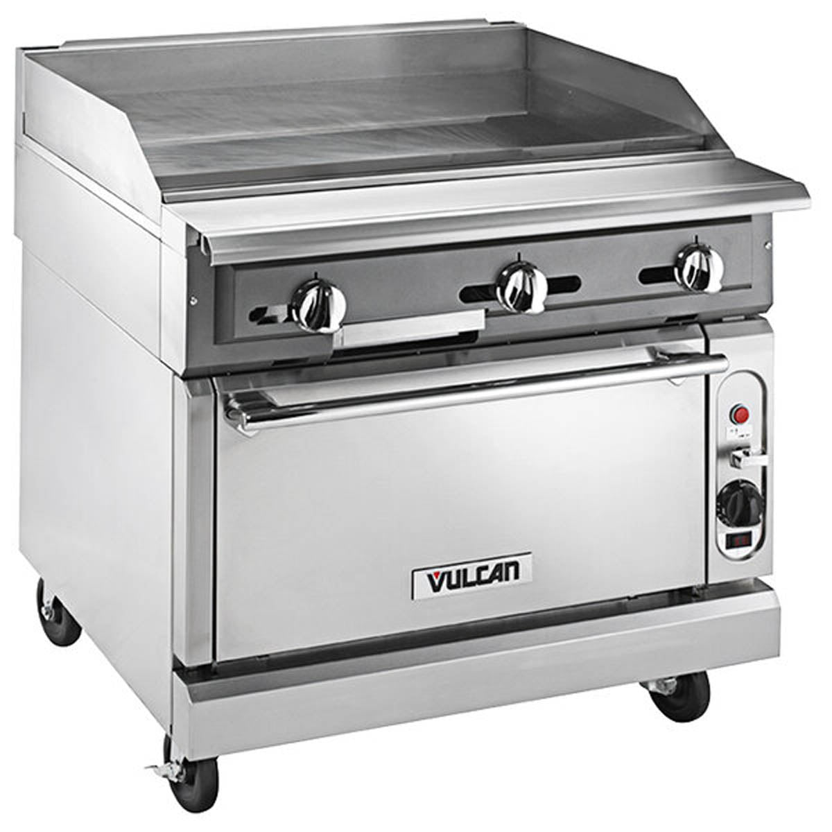 Vulcan VGM36C 36-Inch Commercial Gas Range — Convection Oven, Manual Control