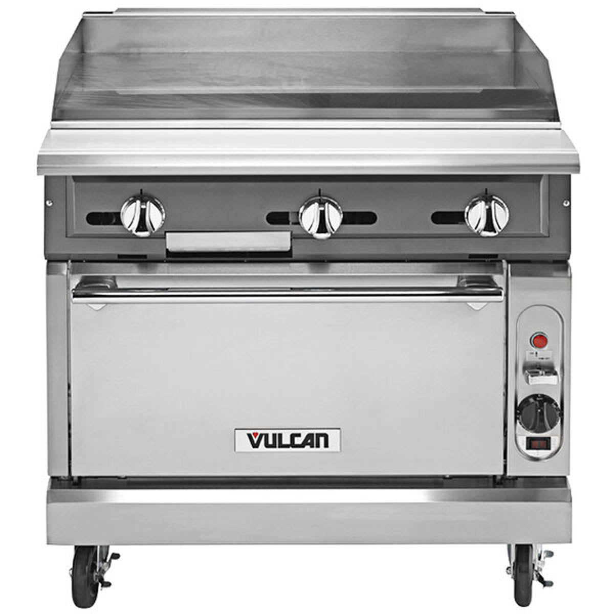 Vulcan VGM36C 36-Inch Commercial Gas Range — Convection Oven, Manual Control