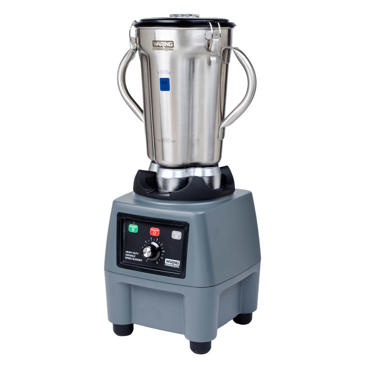 Waring CB15V variable-speed food blender, angled view