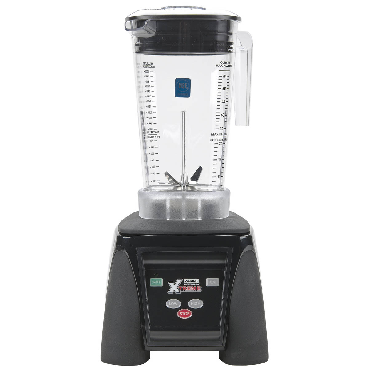 Waring MX1050XTX Xtreme blender with 64 oz. copolyester container, front view