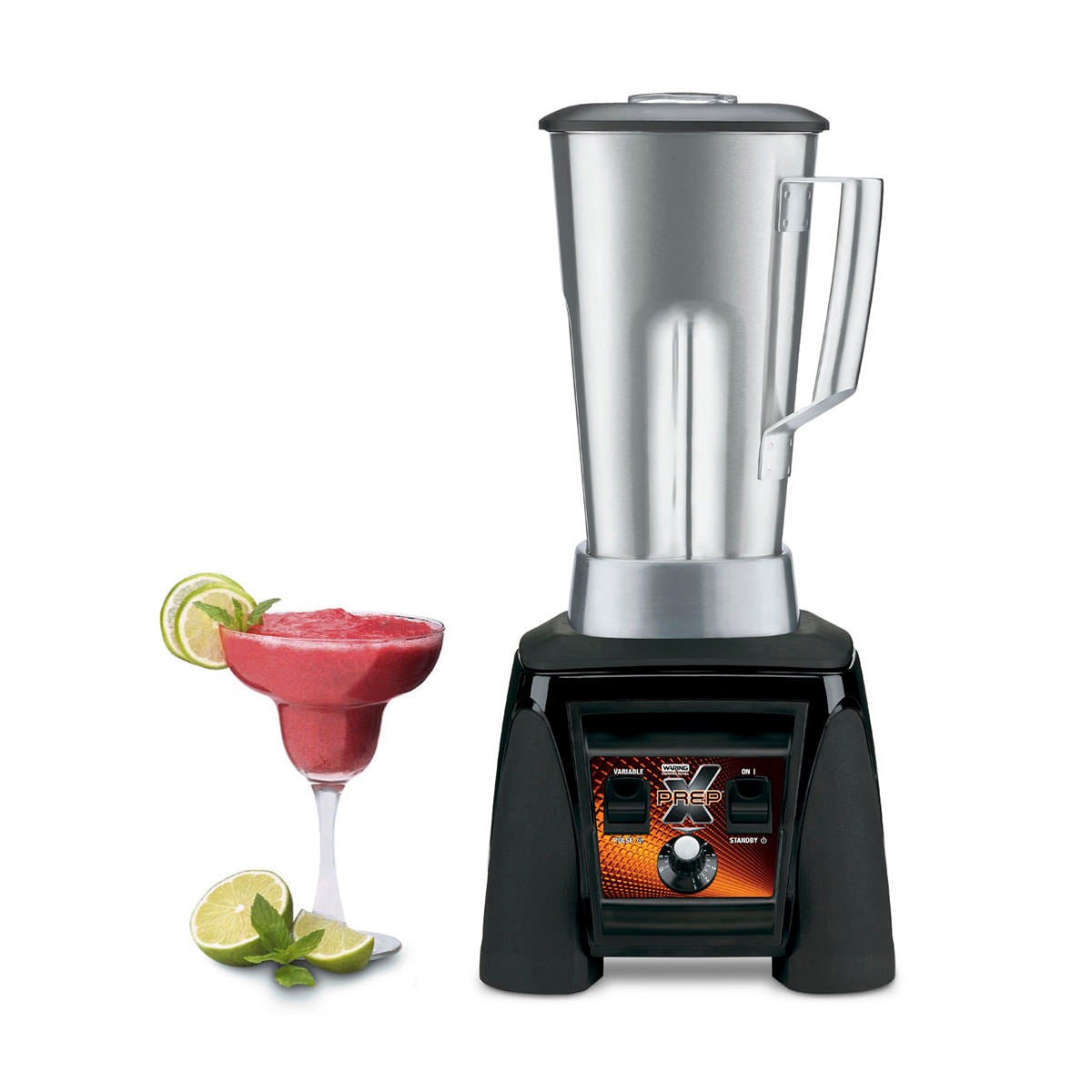 Waring MX1200XTS Xtreme blender with stainless steel container and a frozen margarita