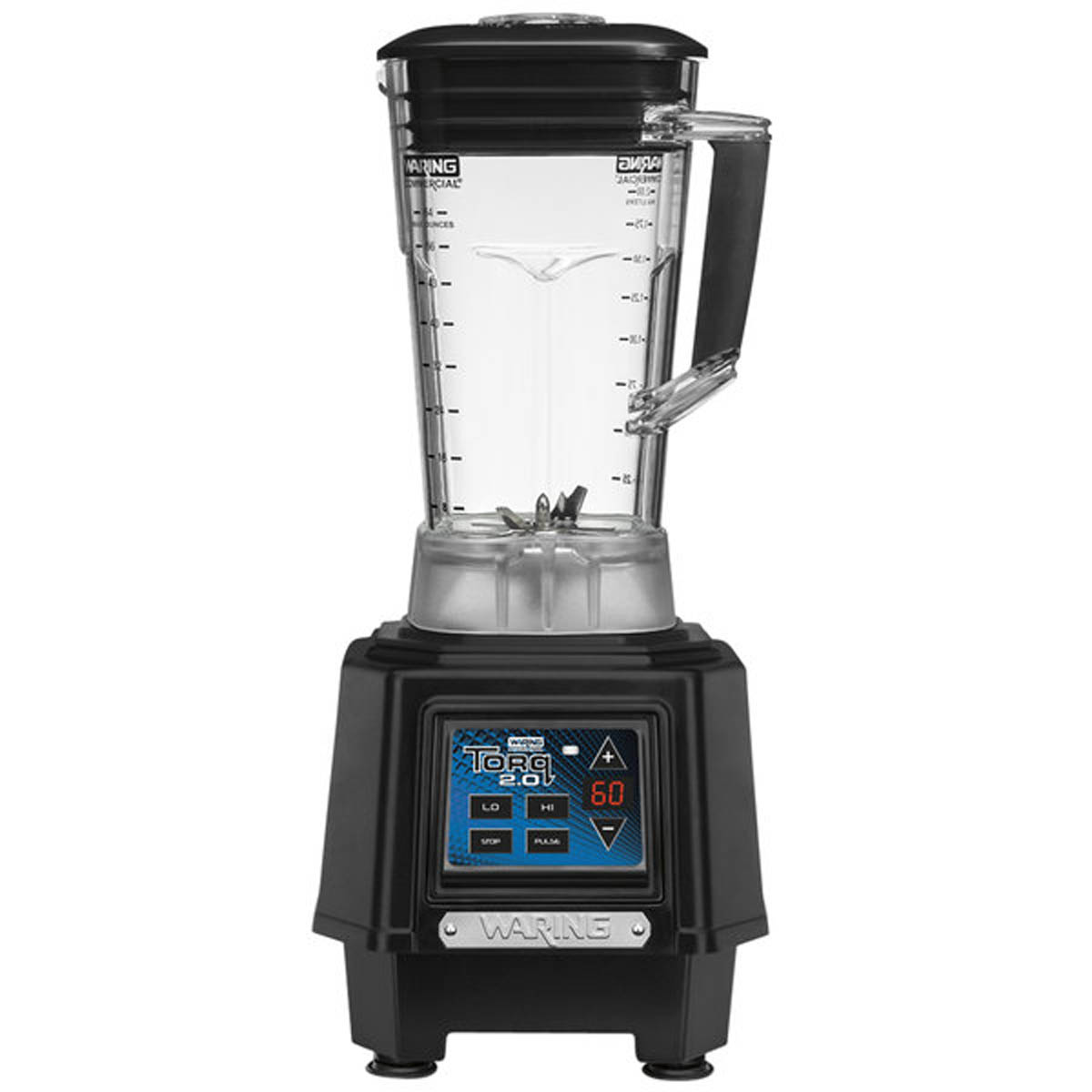 Waring TBB160P6 Torq 2.0 blender with 64 oz. copolyester container, front view