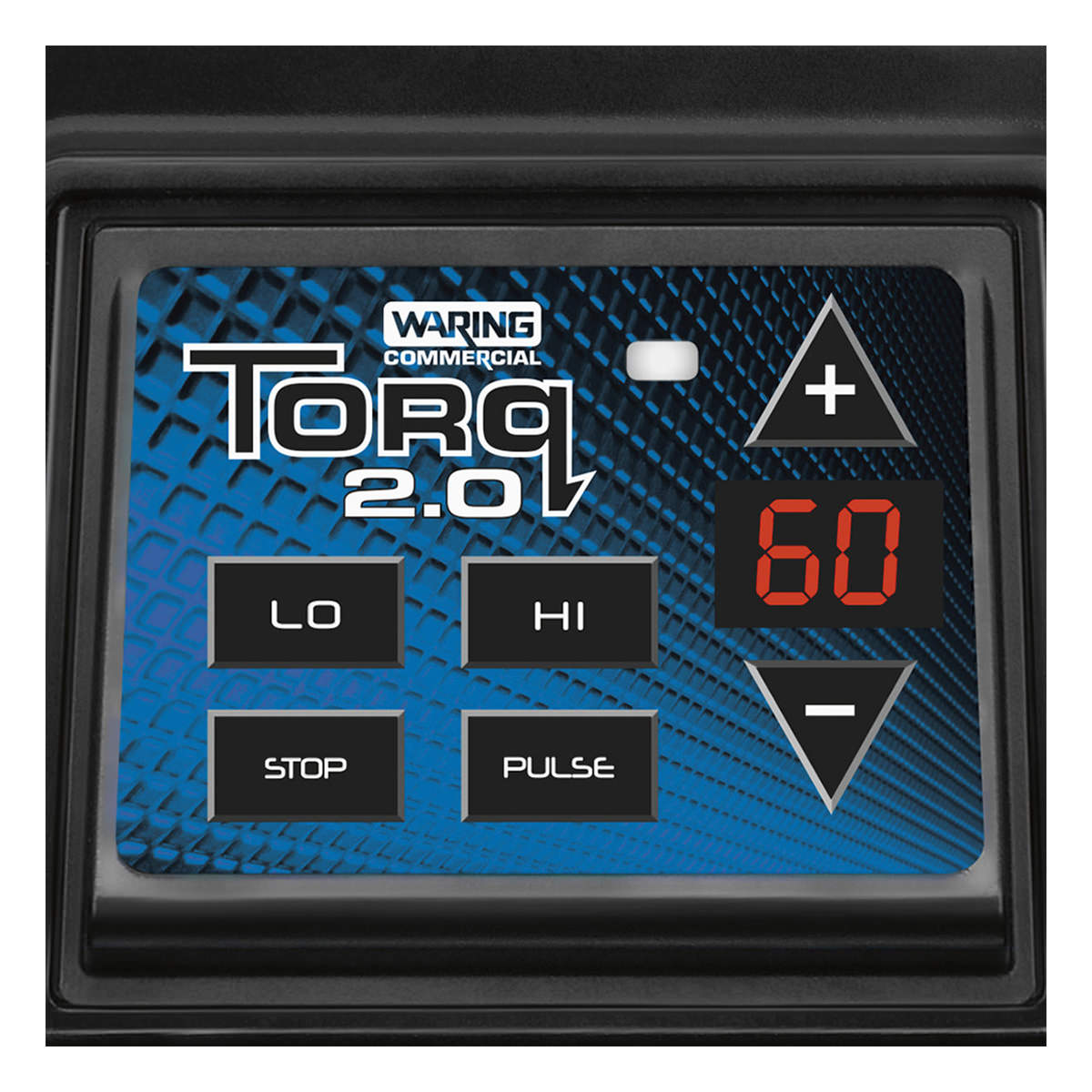 Waring TBB160S4 electronic keypad with 60-second timer display, close-up