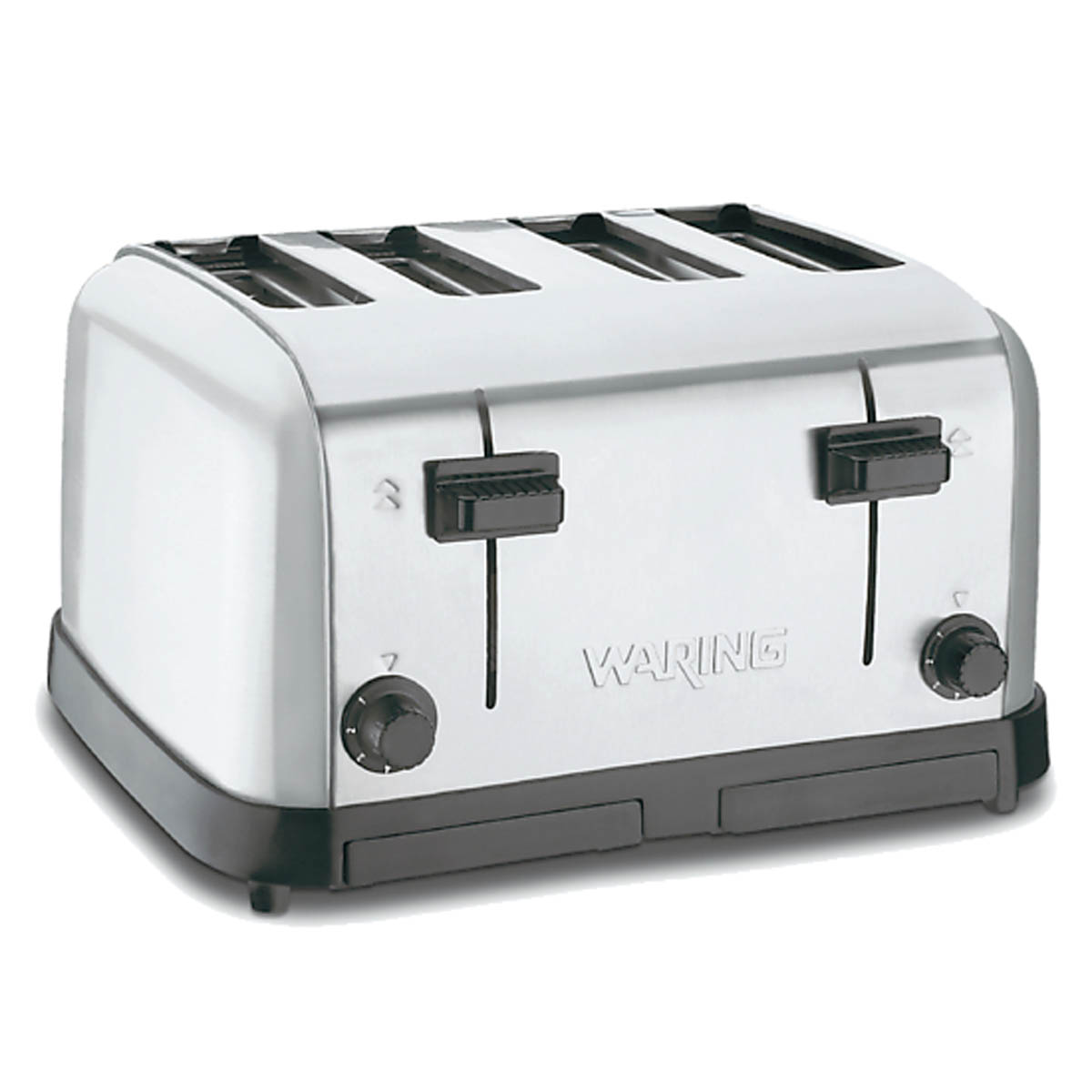 Waring WCT708 4-slice toaster, angled front view
