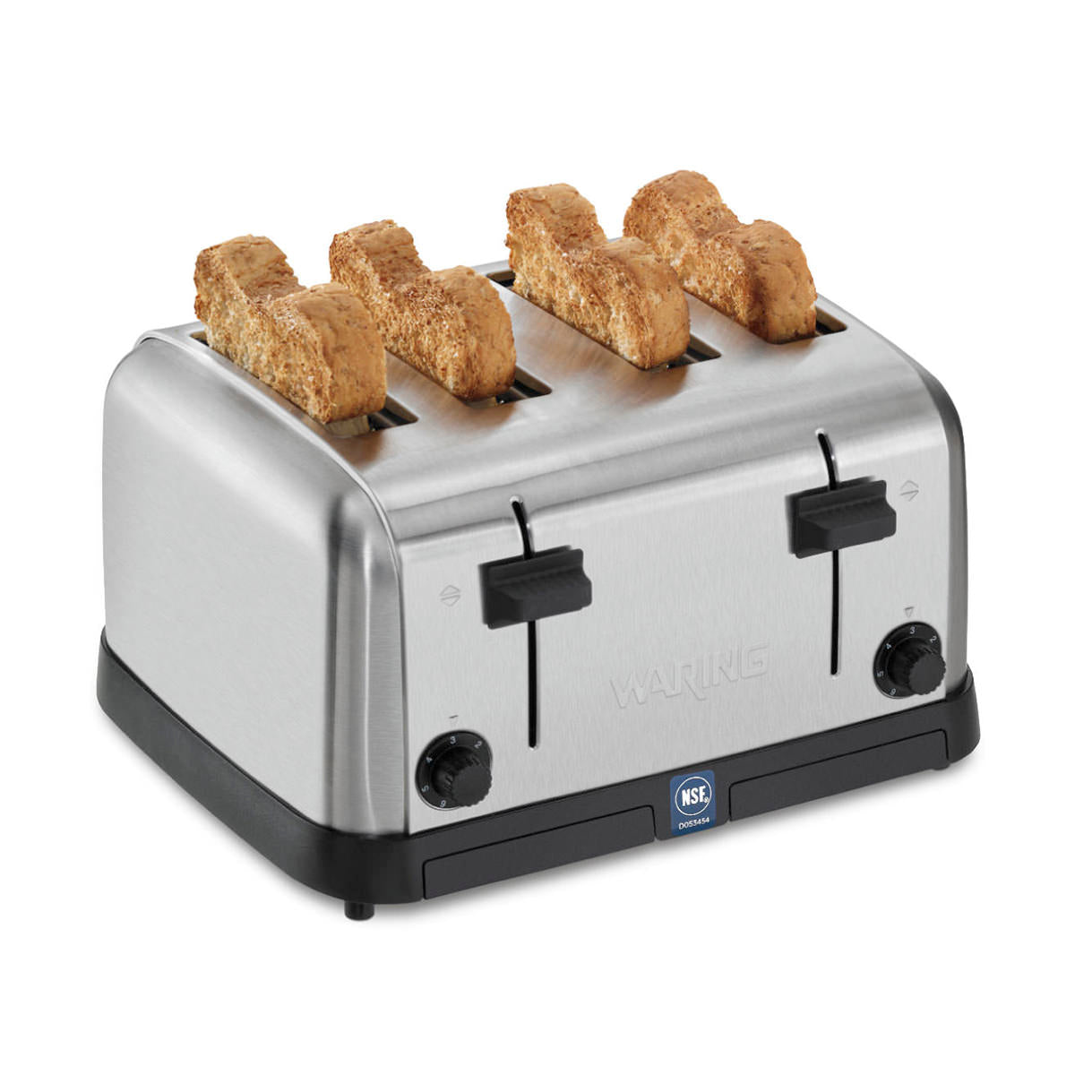 Waring WCT708 4-slice toaster with toast in all four slots