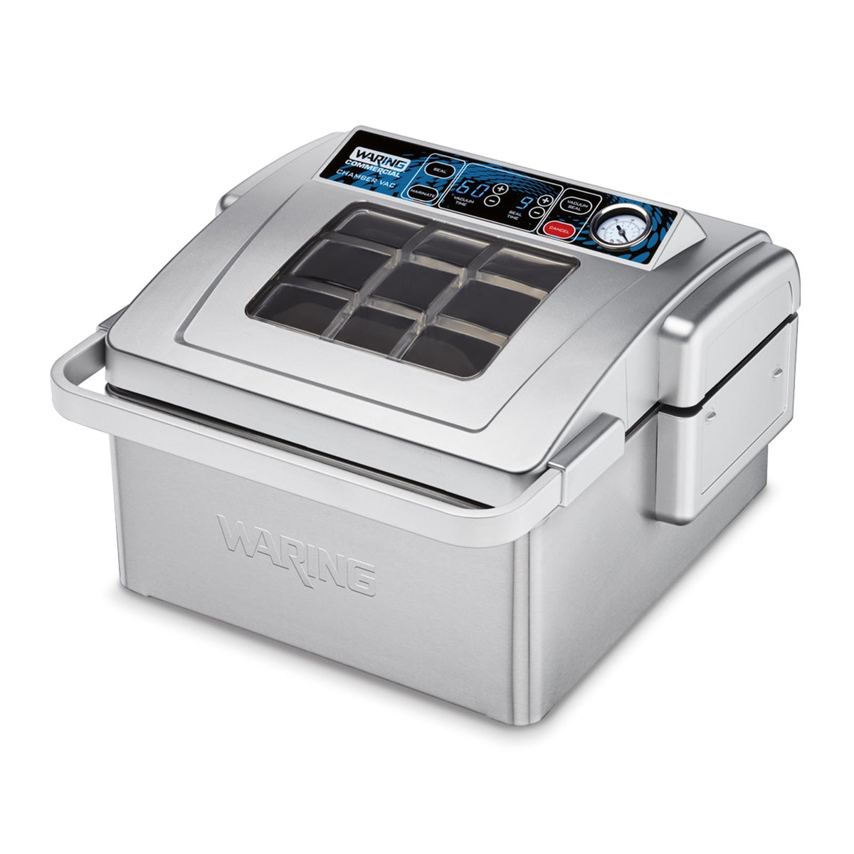 Waring WCV300 chamber vacuum sealer, front-right view