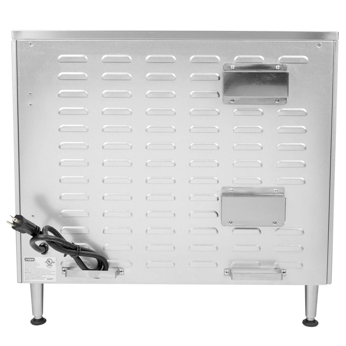 Waring WPO750 pizza oven, rear view with power cord