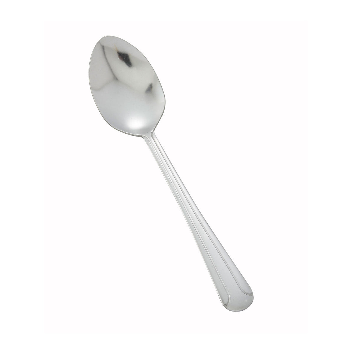 Winco 0001-10 7-5/8" Dominion Tablespoon, 7.5" Length, 18/0 Stainless Steel, Vibro Finish- 1 Dozen