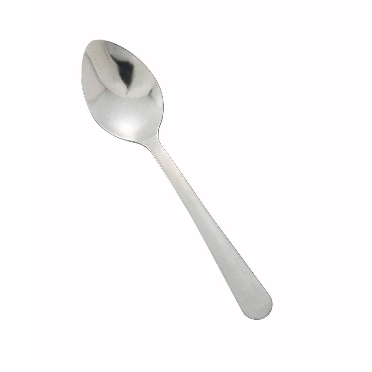 Winco 0002-09 Demitasse Spoon, 4-5/8" Windsor, 18/0 Stainless Steel, Vibro Finish - 1 Dozen