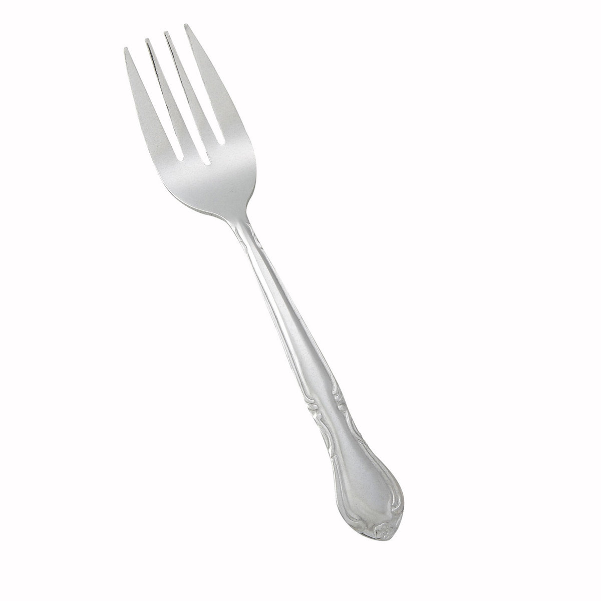 Winco 0004-06 6 1/2" Salad Fork with 18/0 Stainless Grade, Elegance - 1 Dozen | 18/0 stainless steel