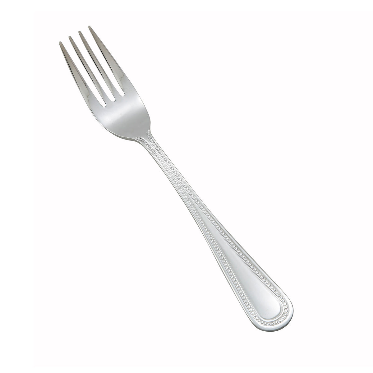 Winco 0005-06 Salad Fork, 6-1/4" Heavy Mirror Dots, 18/0 Stainless Steel, 6" Length - 1 Dozen
