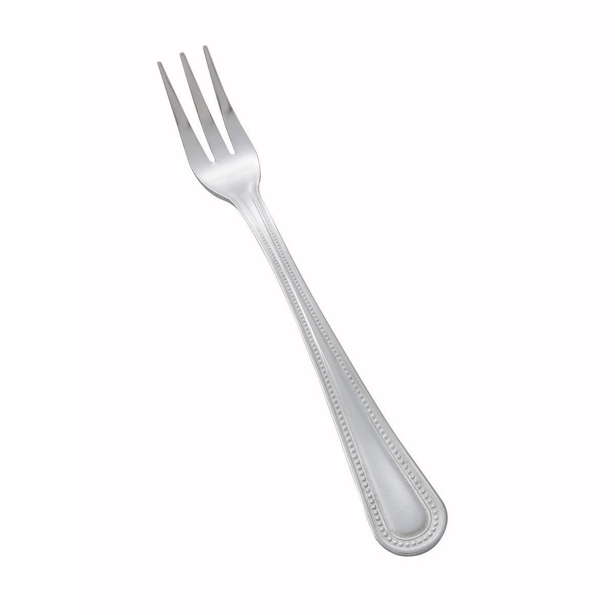 Winco 0005-07 Oyster Fork, 5-5/8" Heavy-Weight Mirror Finish Dots, 18/0 Stainless Steel - 1 Dozen