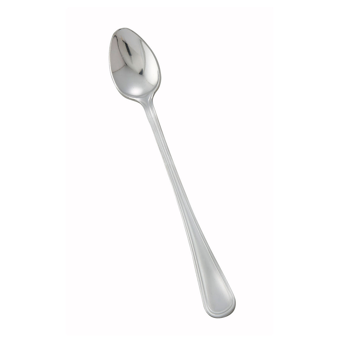 Winco 0021-02 Iced Tea Spoon, 7.5" Continental 18/0 Stainless Steel, Mirror Finish - 1 Dozen