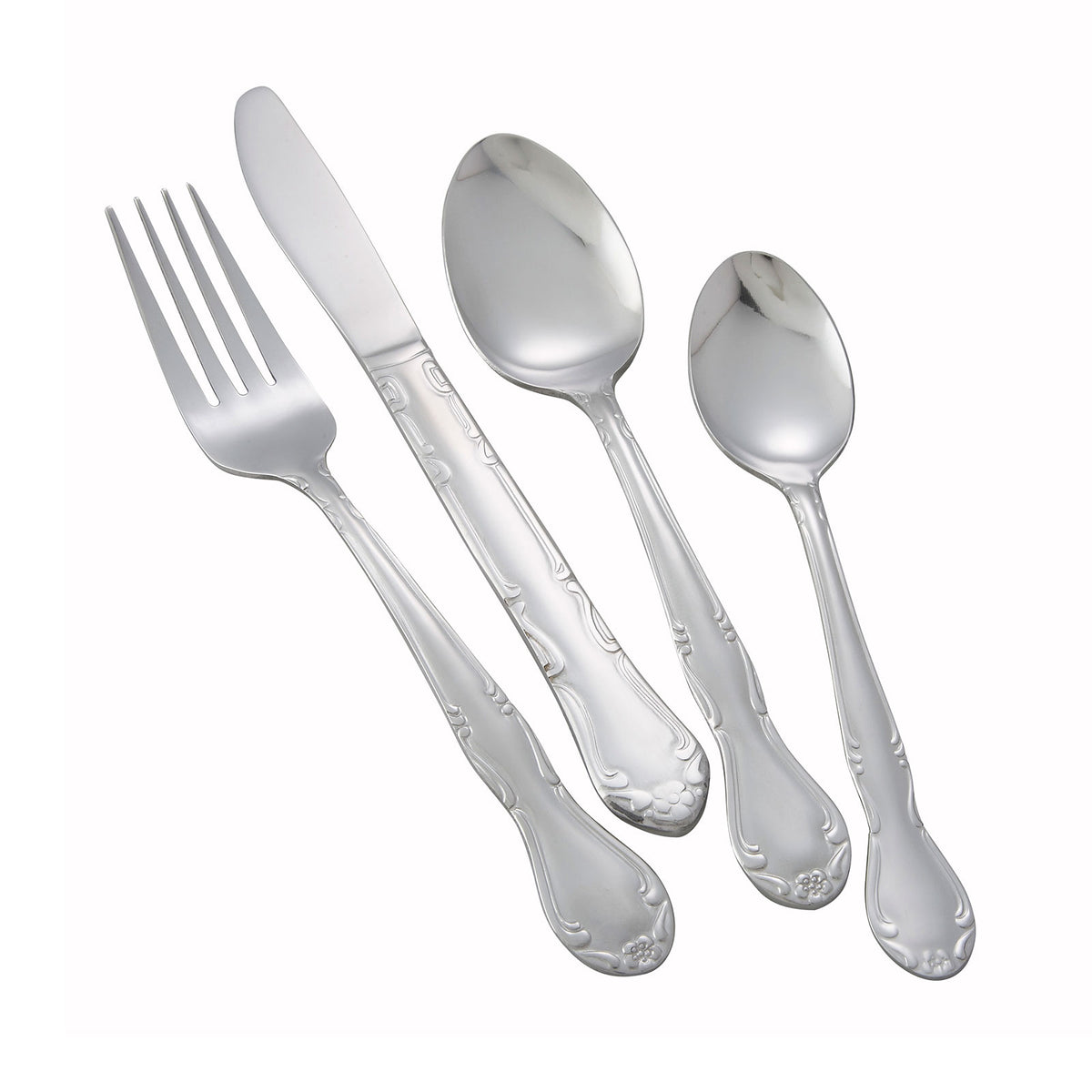 Winco 0024-04 Elegance Bouillon Spoon, 6-3/16" Mirror Finish, 18/0 Stainless Steel, 5-6" - 1 Dozen