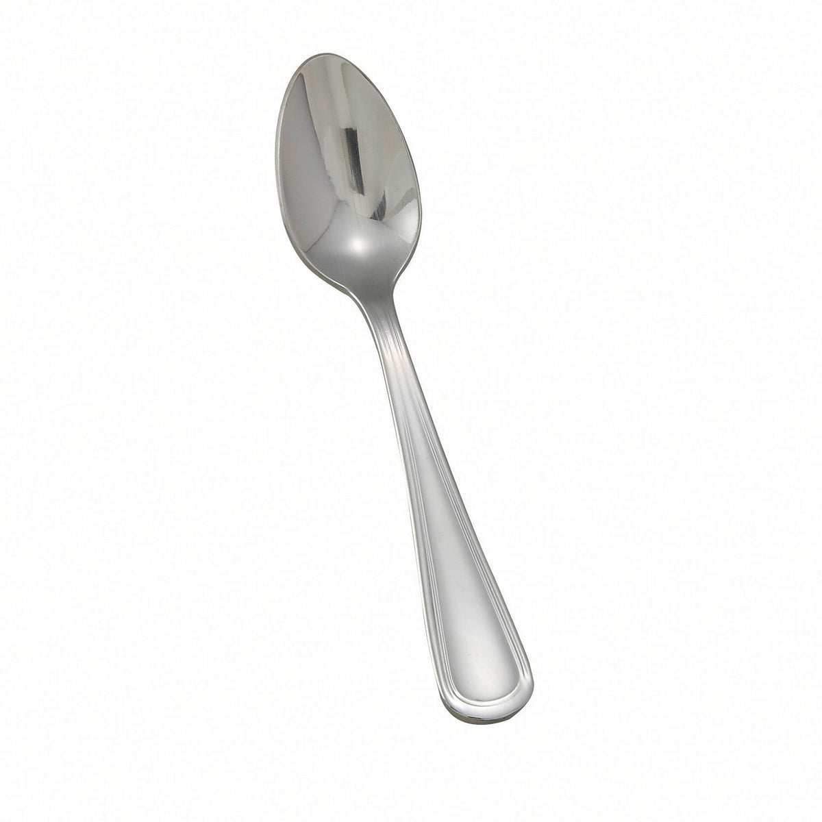 Winco 0030-09 Demitasse Spoon 4-5/8" Heavy Mirror-Finish 18/8 Stainless Steel Shangarila - 1 Dozen