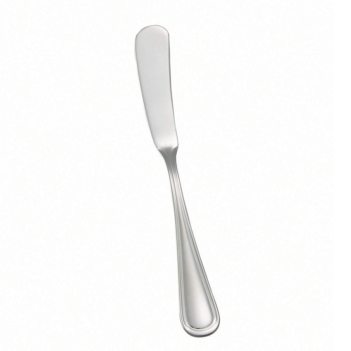 Winco 0030-12 6-3/4" Mirror-Finish 18/8 Stainless Steel Butter Spreader, Shangarila, 1 Dozen
