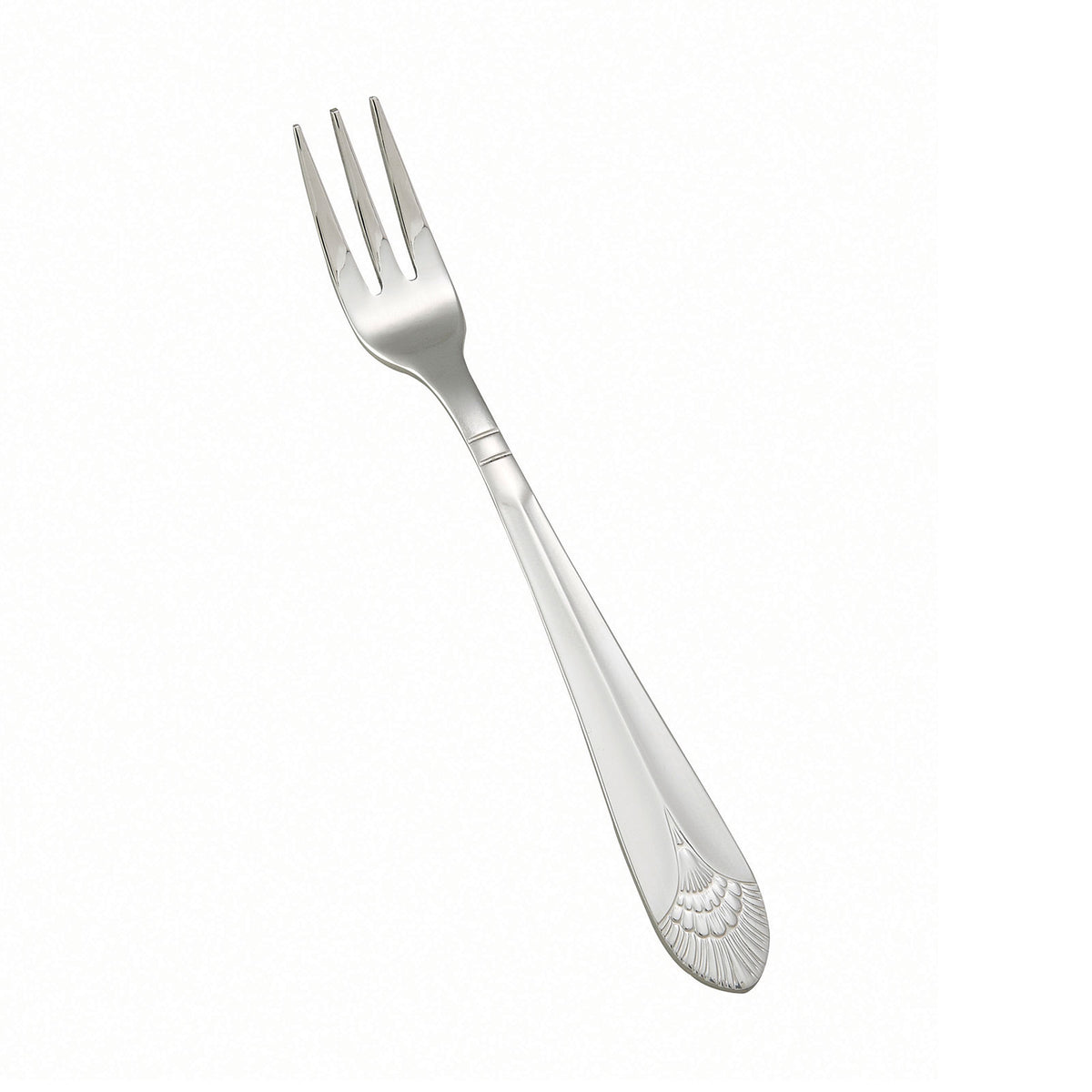 Winco 0031-07 Oyster Fork, 5-3/4" Peacock Mirror Finish, Extra Heavy 18/8 Stainless Steel - 1 Dozen